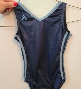 Adidas 4T shiny navy Girl's Leotard